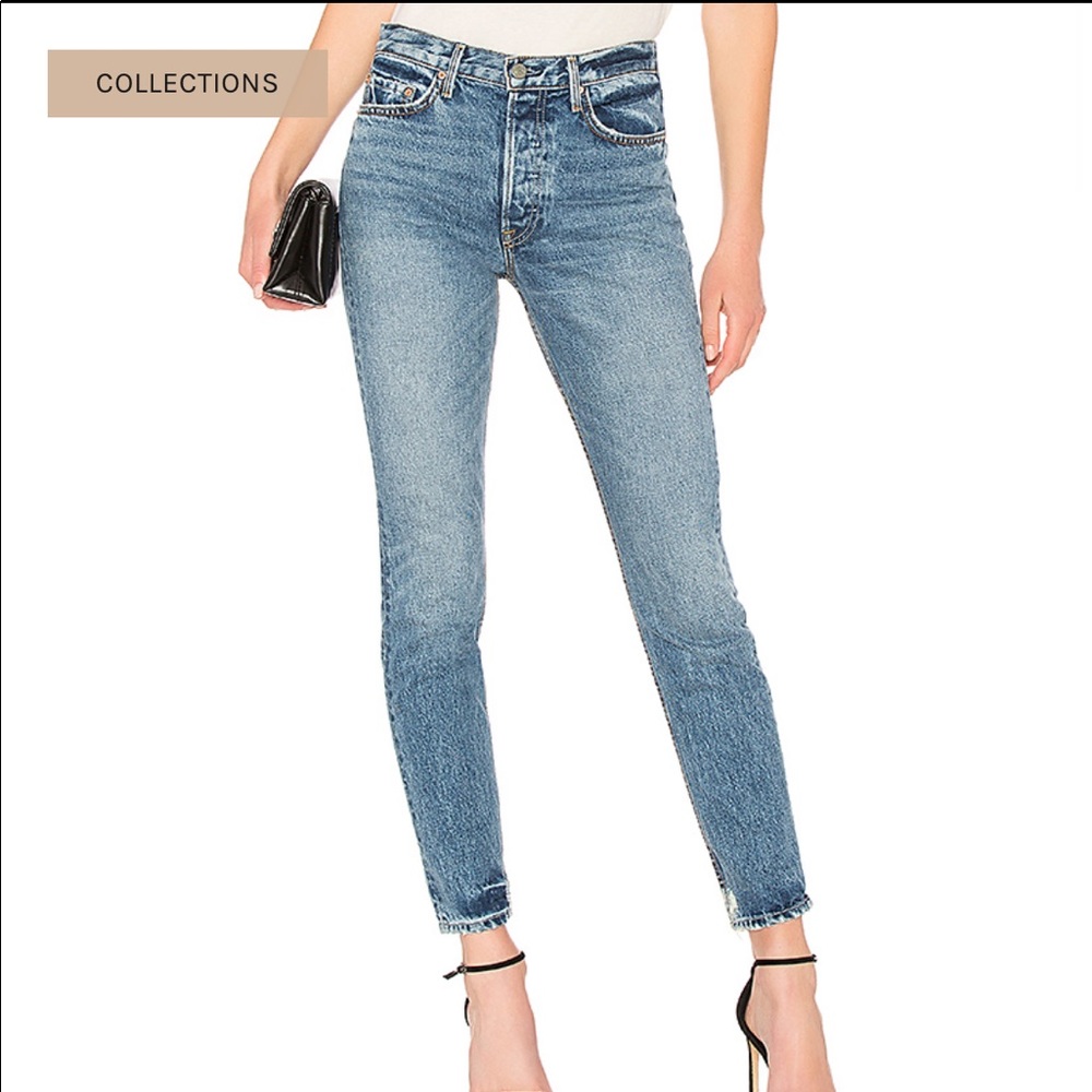 GRLFRND KAROLINA HIGH-RISE SKINNY JEAN IN GENTBENT